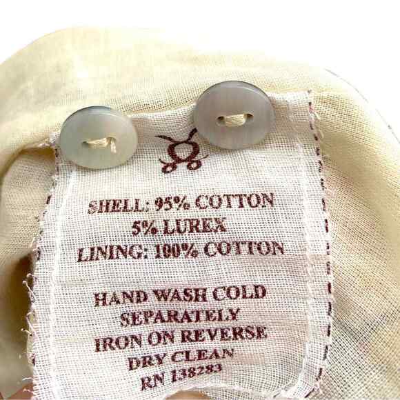 Figue Malina Belted Metallic Birds Floral Paradise Printed Midi Dress $625 Small - Picture 11 of 11